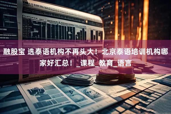 融股宝 选泰语机构不再头大！北京泰语培训机构哪家好汇总！_课程_教育_语言